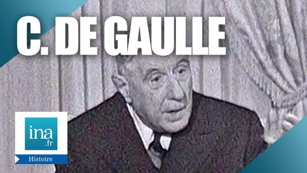 1965 : Le général de Gaulle "Il faut le progrès, pas la pagaille" | Archive INA