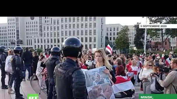 «Marche pour la paix» à Minsk : des milliers de manifestantes contestent la victoire de Loukachenko