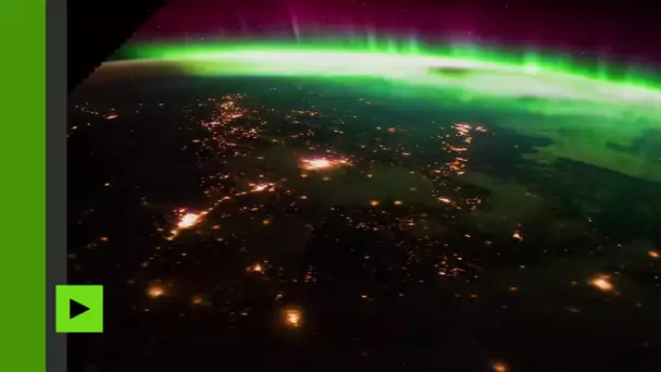 Une magnifique aurore boréale filmée depuis l’ISS