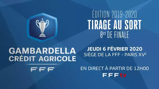 Le tirage des 8es de finale en direct (12h) I Coupe Gambardella-Crédit Agricole