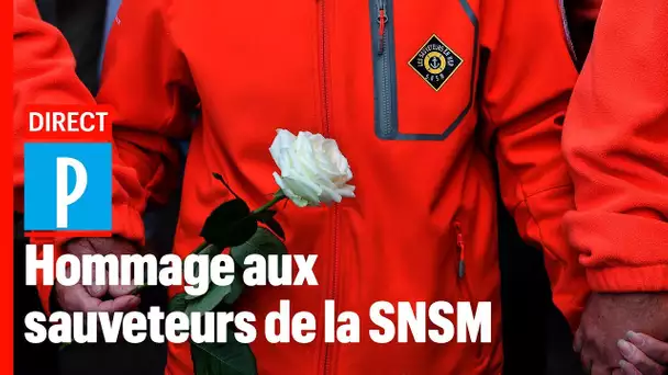 Emmanuel Macron rend hommage aux sauveteurs de la SNSM