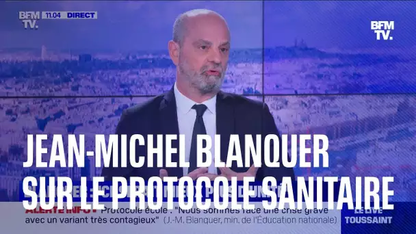 Jean-Michel Blanquer revient sur le nouveau protocole sanitaire dans les écoles