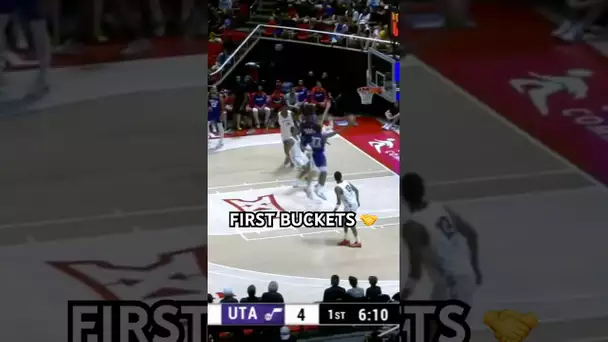 Ace Bailey & VJ Edgecombe get their first buckets of Summer League