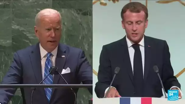 Crise des sous-marins : Macron et Biden tentent un "retour à la normale" • FRANCE 24