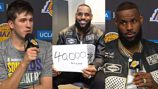 LeBron James & Lakers Speak On His HISTORIC 40,000-PT Milestone | March 2, 2024