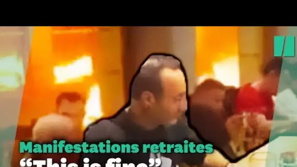 Cette vidéo d’un restaurant cerné par les flammes pendant les manifestations est devenue un meme