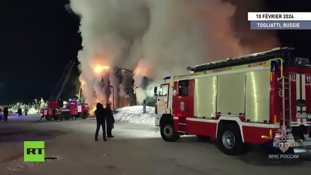 🇷🇺  Russie : un incendie ravage un hôtel à Togliatti