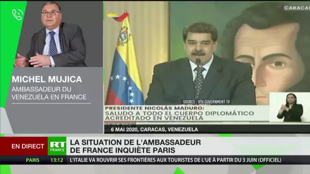 Paris préoccupé par la situation de l’ambassadeur de France au Venezuela : Michel Mujica réagit