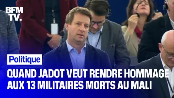 Quand Yannick Jadot tente de rendre hommage aux 13 militaires morts au Mali