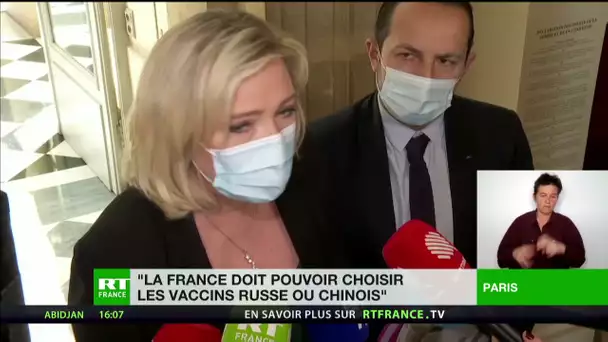 Christophe Castaner et Marine Le Pen réagissent à la stratégie vaccinale du gouvernement