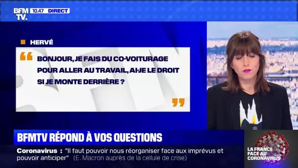 Ai-je le droit de faire du co-voiturage pour aller au travail si je monte derrière ?