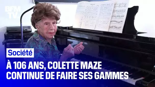 À 106 ans, Colette Maze continue de jouer Debussy au piano
