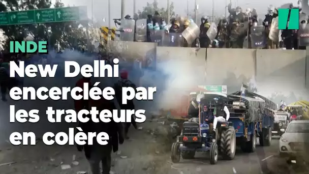 En Inde, des agriculteurs en colère veulent aussi marcher sur la capitale, qui se barricade