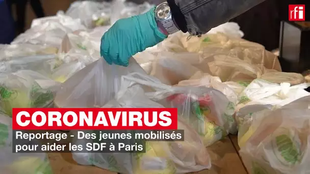Coronavirus : des jeunes mobilisés pour aider les SDF à Paris