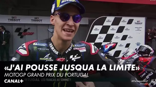 Quartararo : "Je me suis poussé jusqu'à la limite" - Grand Prix du Portugal - MotoGP