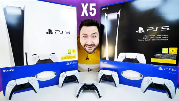 J'ai reçu 5 PlayStation 5 ! (je l'offre)