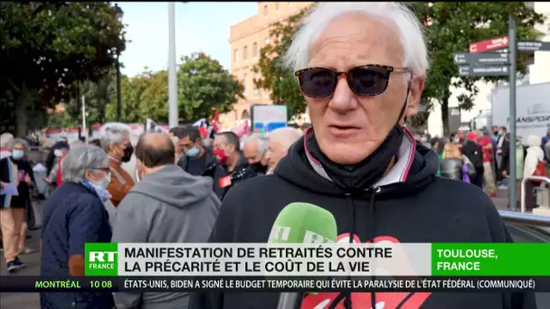 Toulouse : des retraités manifestent contre la précarité et le coût de la vie