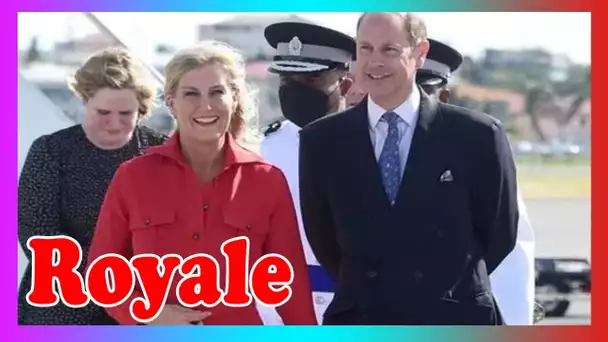 Sophie Wessex et le prince Edward brisent la couverture al0rs qu'ils atterrissent à Sainte-Lucie