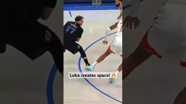 NASTY Luka Doncic stepback! 👀 HOU/DAL live on the NBA App | #Shorts