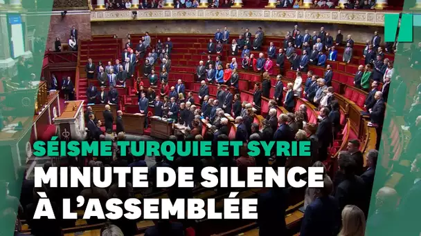 Après le séisme en Turquie et Syrie, une émouvante minute de silence à l’Assemblée