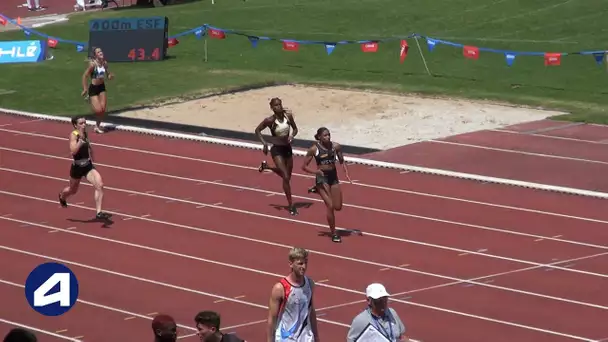 Niort 2018 : Finale 400 m Espoirs F (Kellya Pauline en 53&#039;&#039;39)