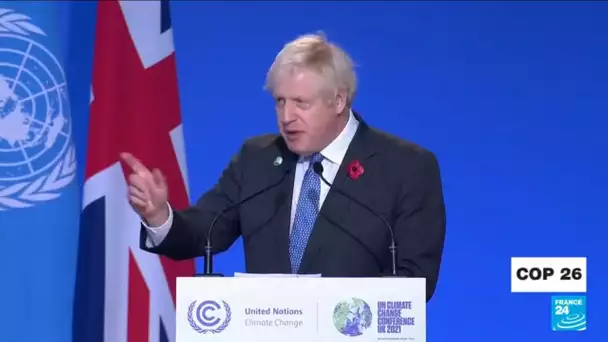 COP26 : "Si Glasgow échoue, tout échoue", avertit Boris Johnson • FRANCE 24