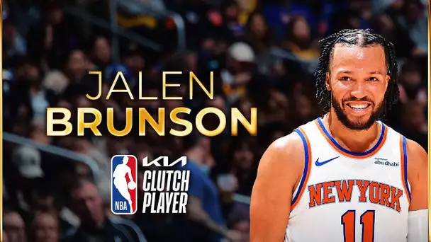 Jalen Brunson Wins The 2024-25 NBA Kia Clutch Player Of The Year! #KiaClutch