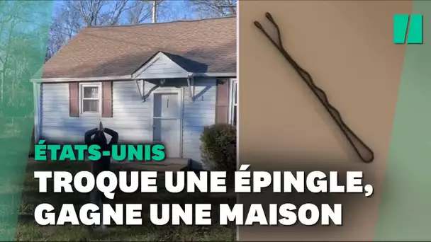 Elle devient propriétaire d'une maison grâce au troc d'une épingle à cheveux