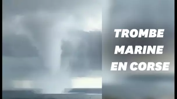 Bastia frappée par une spectaculaire trombe marine