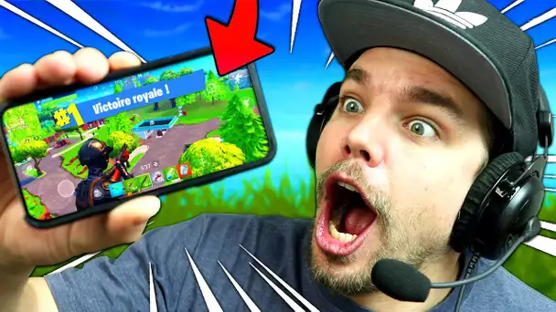 FORTNITE: Battle Royale sur TÉLÉPHONE !! (Iphone X Mobile Gameplay)