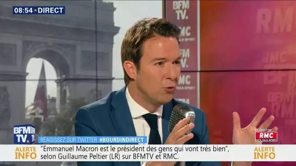 Guillaume Peltier, vice-president des Républicains, était face à Jean-Jacques Bourdin - 18/06/2019