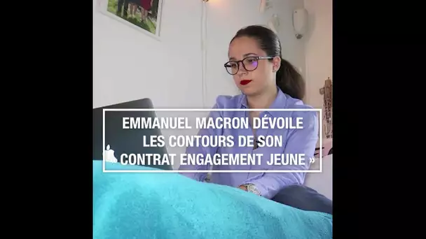 Emmanuel Macron dévoile les contours de son "contrat engagement jeune"