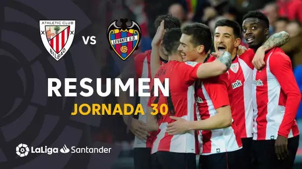 Resumen de Athletic Club vs Levante UD (3-2)