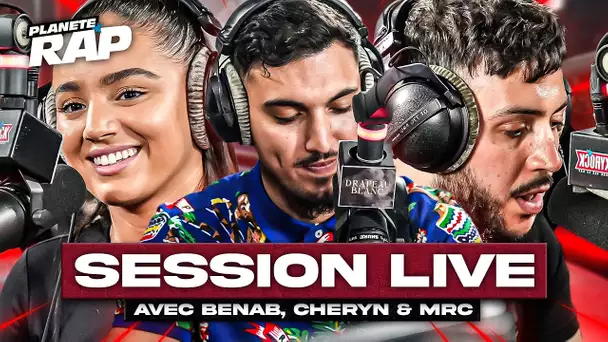 SESSION FREESTYLE avec Benab, Cheryn & MRC ! #PlanèteRap