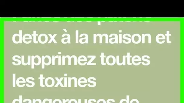 Faites des patchs detox à la maison et supprimez toutes les toxines dangereuses de votre corps pend