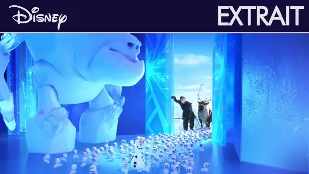La Reine des Neiges : Une Fête Givrée - Extrait : Olaf se rend au château de glace d'Elsa | Disney