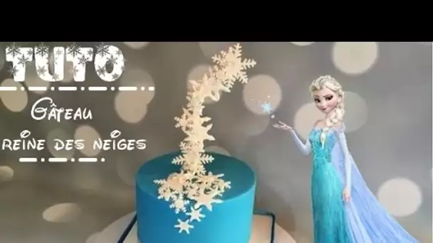 ♡• COMMENT FAIRE UN GATEAU REINE DES NEIGES ? HOW TO MAKE A FROZEN CAKE ?  •♡