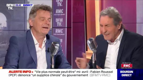 Fabien Roussel face à Jean-Jacques Bourdin en direct
