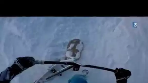 Descente en snow Scoot à Isola 2000