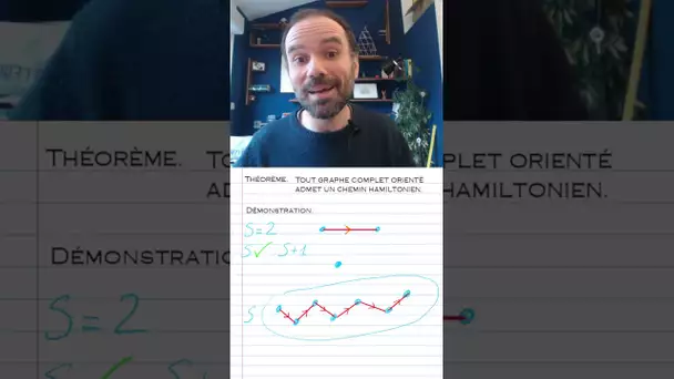 Chemins hamiltoniens sur un graphe complet orienté #maths
