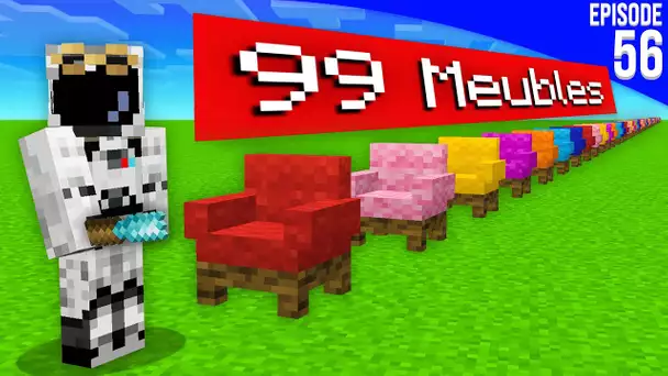J'ai construit 99 meubles en 24h pour remplir mon IKEA... - Episode 56 | Minecraft Moddé S6
