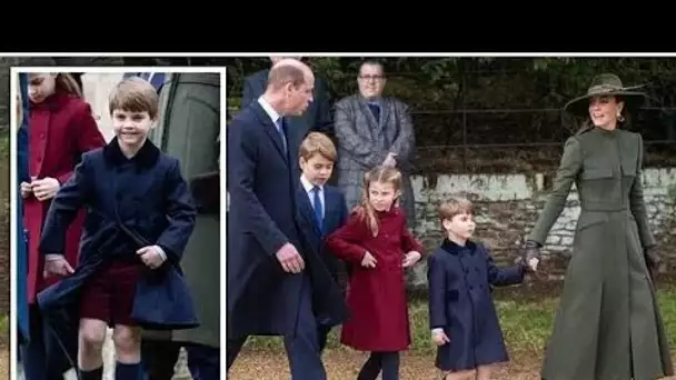 Le prince Louis brave le froid en short alors qu'il serre fermement la main de Kate pour la promenad