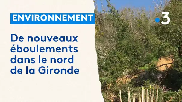 Les intempéries provoquent de nouveaux éboulement en Gironde