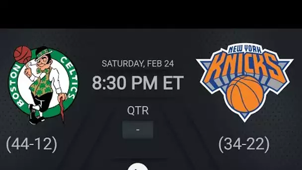Boston Celtics Vs New York Knicks | NBA Regular Season ABC Live Scoreboard