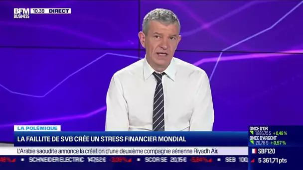 Nicolas Doze : La faillite de SVB crée un stress financier mondial