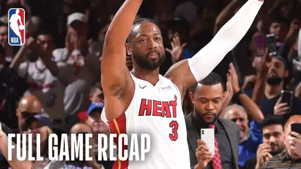 HEAT vs KNICKS | Dwyane Wade's Last Game At Madison Square Garden | March 30, 2019