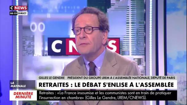 Gille Le Gendre (LREM) : « Il y a 33 députés qui sont en train de saboter le travail des 544 autres»