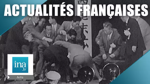 Les Actualités Françaises du 19/10/1960 : Assassinat à la télévision japonaise | Archive INA