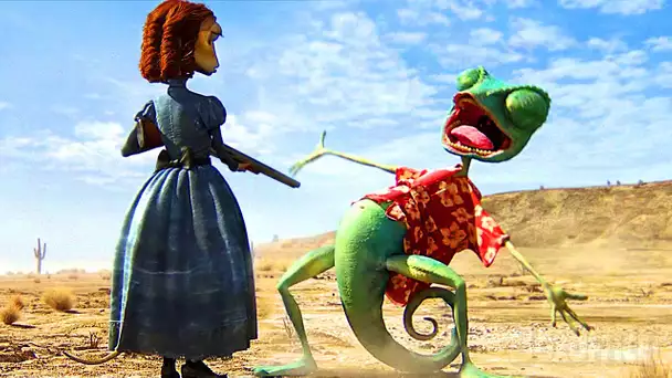 Rango le caméléon rencontre Fève l'iguane femelle | Rango | Extrait VF