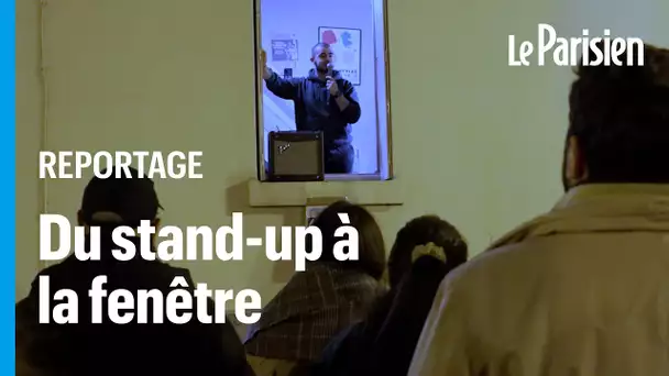 Bayron, un étudiant de Montrouge fait du stand-up depuis la fenêtre de son studio